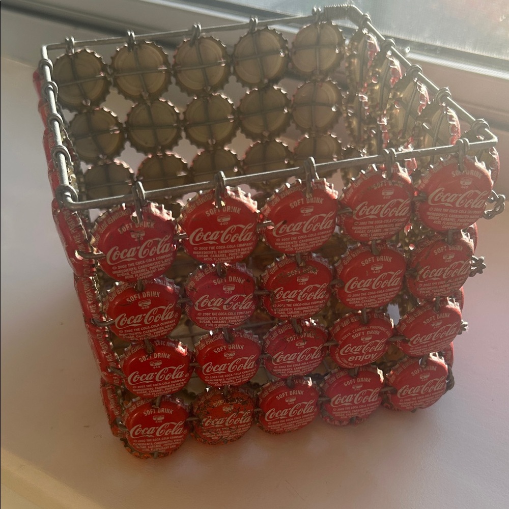 Coca-Cola Red Bottle Cap Basket